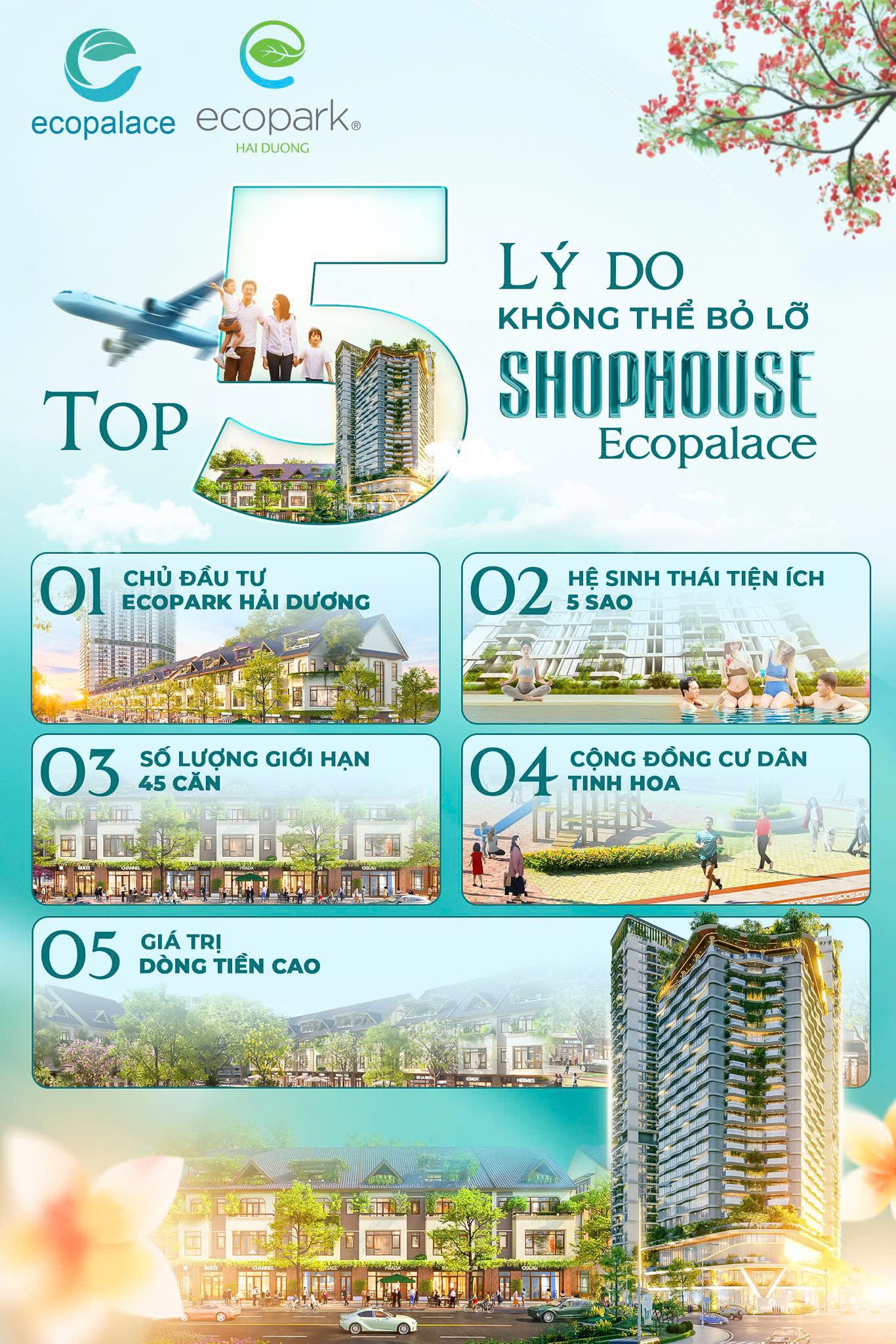 💥 SHOPHOUSE ECOPALACE – TÂM ĐIỂM THƯƠNG MẠI GIỮA TRUNG TÂM BUÔN MA THUỘT Giữ trọn mạch giao thương – Kích hoạt dòng tiền bền vững