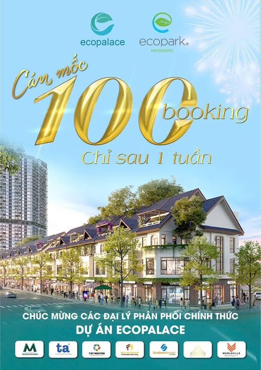 🎉 [TIN NÓNG GIỮA TUẦN] – ECOPALACE ĐẮK LẮK: CÁN MỐC 100 BOOKING CHỈ SAU 1 TUẦN!